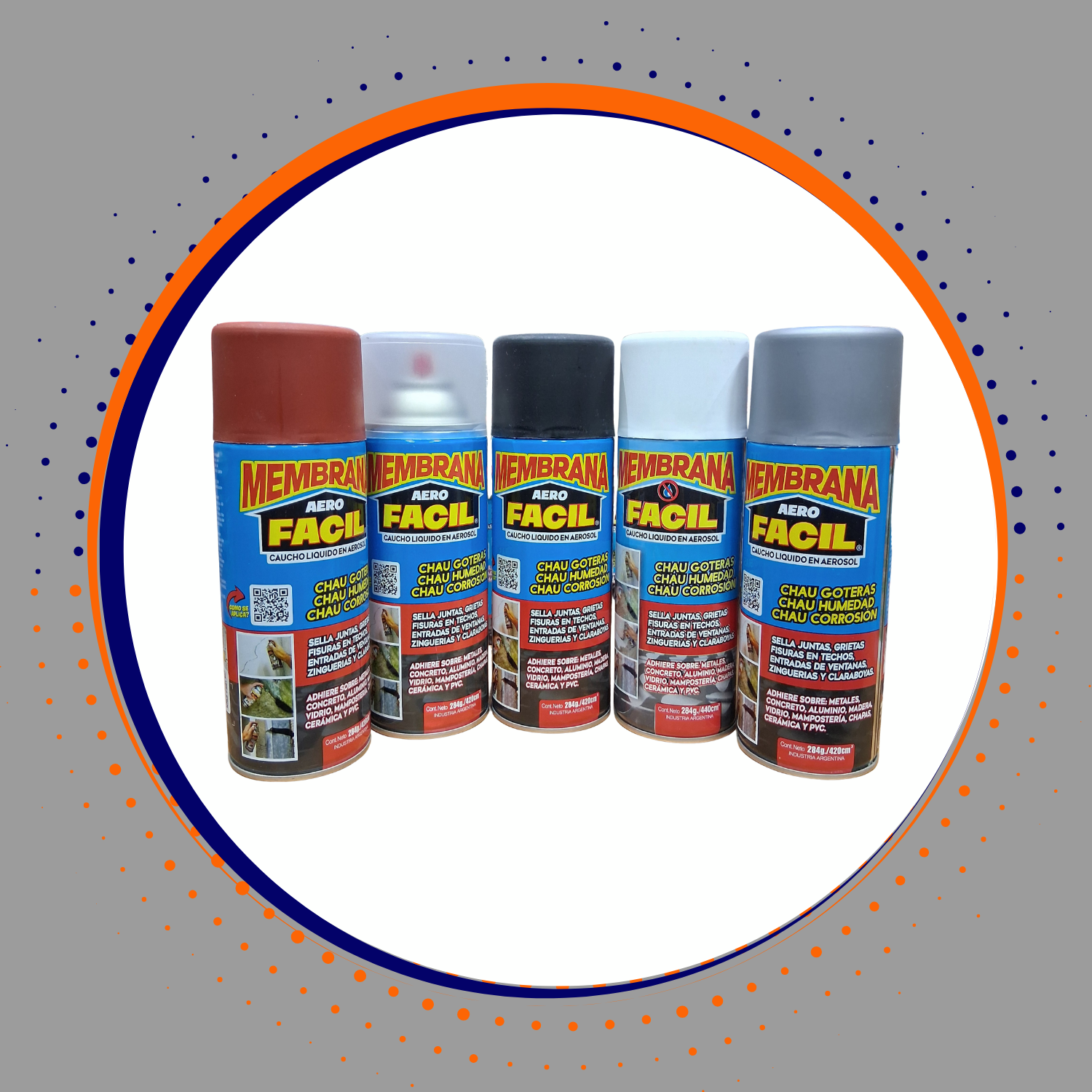 membrana aerosol fácil negro