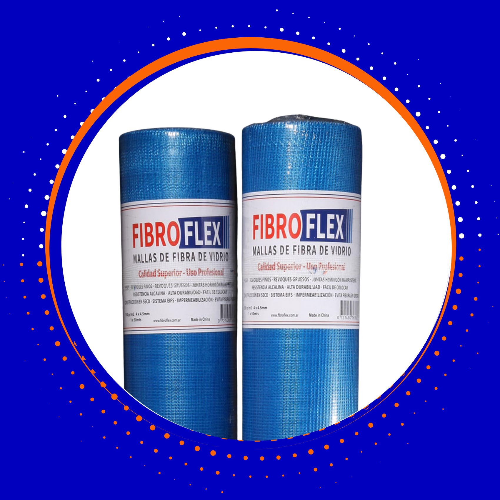 malla fibra vidrio